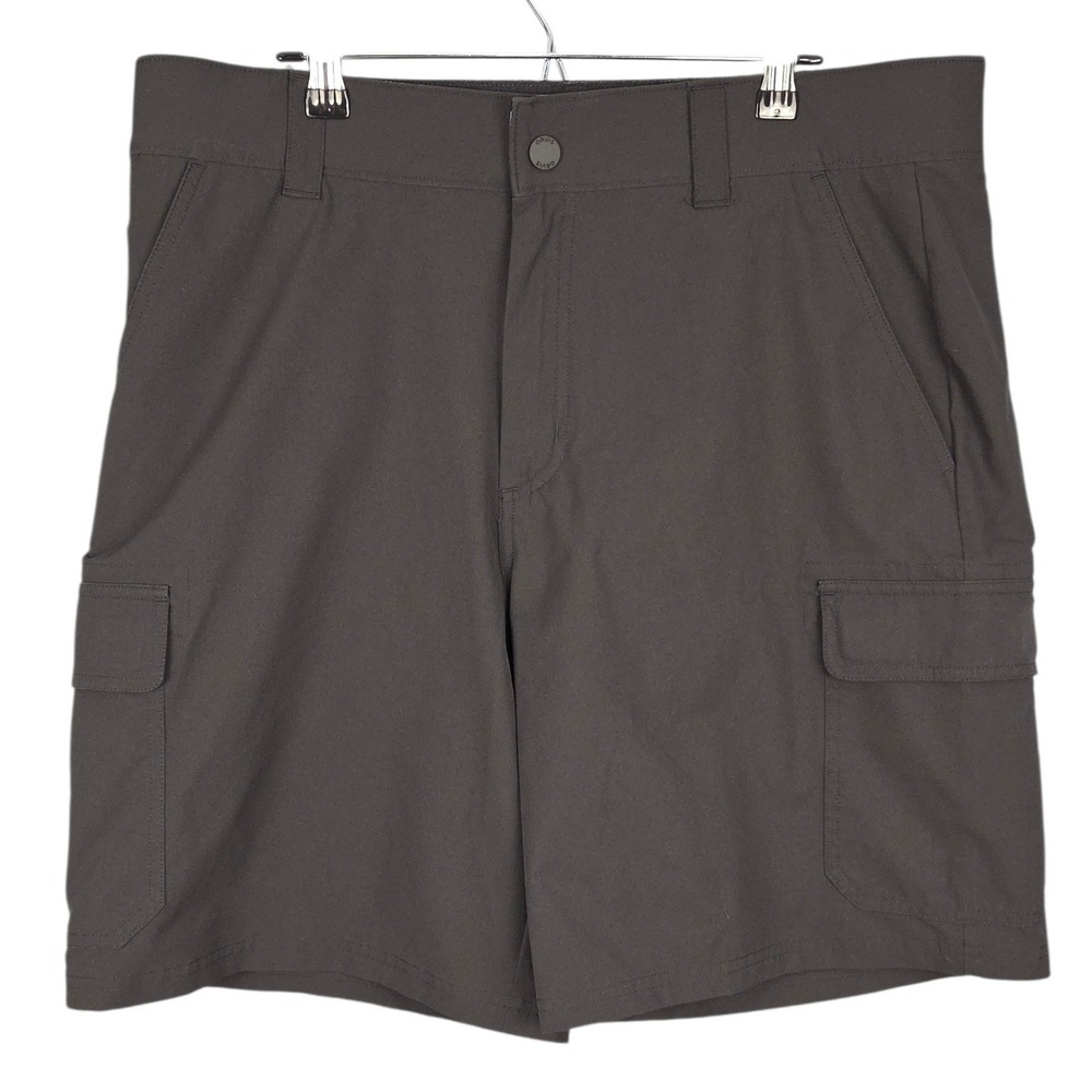Orvis Cargo Shorts Mens Sz 34 Inseam 9" Black Flat Front‎ Utility Outdoor Hiking